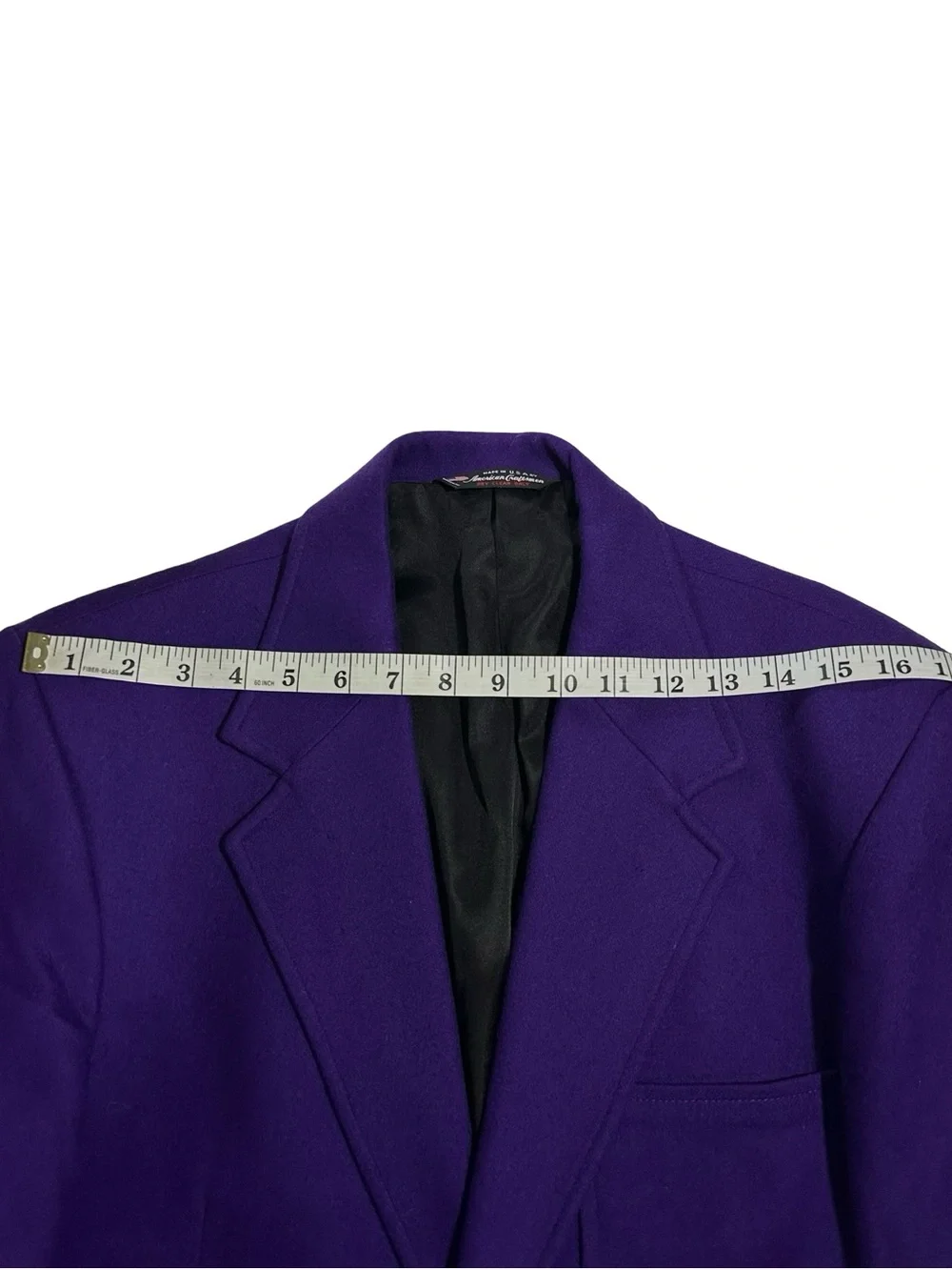 Vtg 90s Artcraft Royal Order Jesters Purple 100% Wool Suit Jacket Sz 40R Blazer